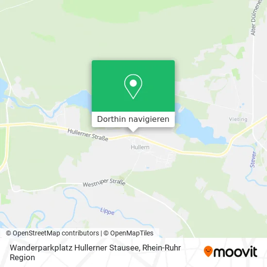 Wanderparkplatz Hullerner Stausee Karte