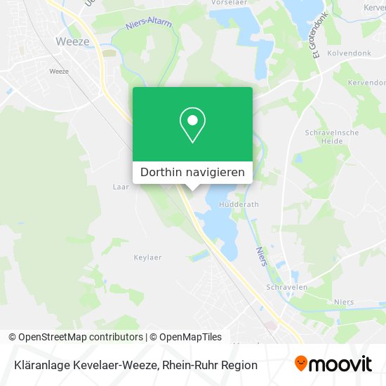 Kläranlage Kevelaer-Weeze Karte