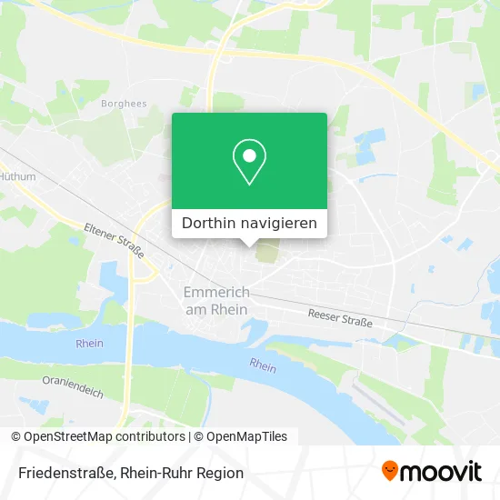 Friedenstraße Karte