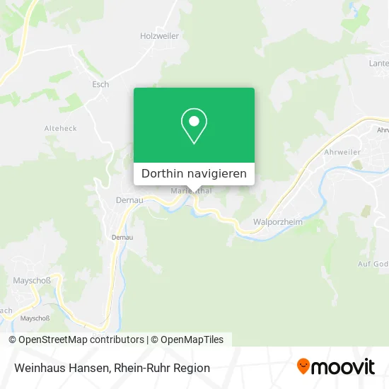 Weinhaus Hansen Karte