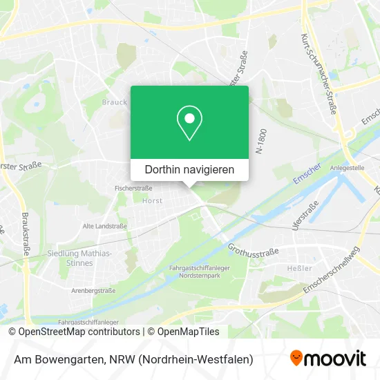 Am Bowengarten Karte