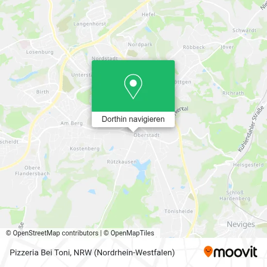 Pizzeria Bei Toni Karte