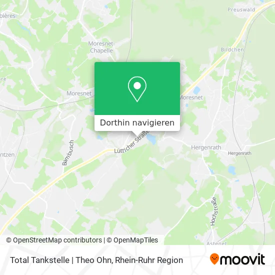 Total Tankstelle | Theo Ohn Karte