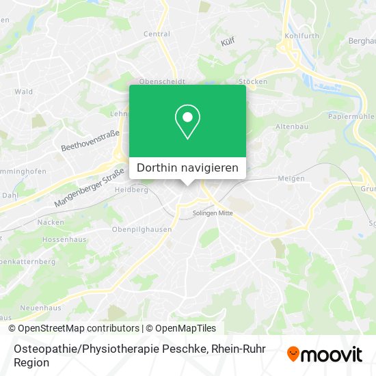 Osteopathie / Physiotherapie Peschke Karte