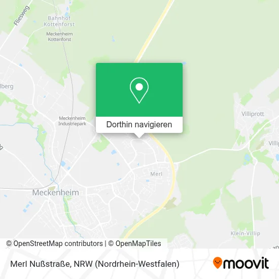 Merl Nußstraße Karte