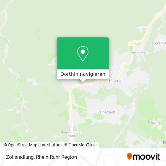 Zollsiedlung Karte