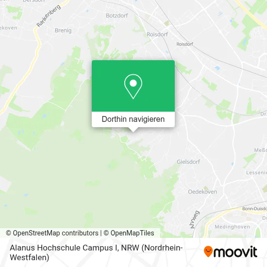 Alanus Hochschule Campus I Karte
