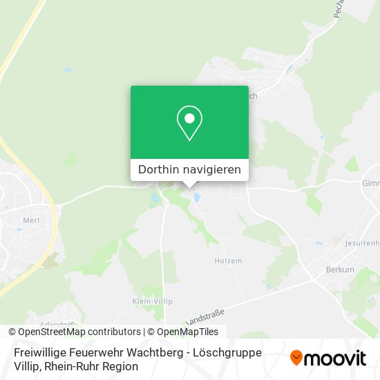 Freiwillige Feuerwehr Wachtberg - Löschgruppe Villip Karte