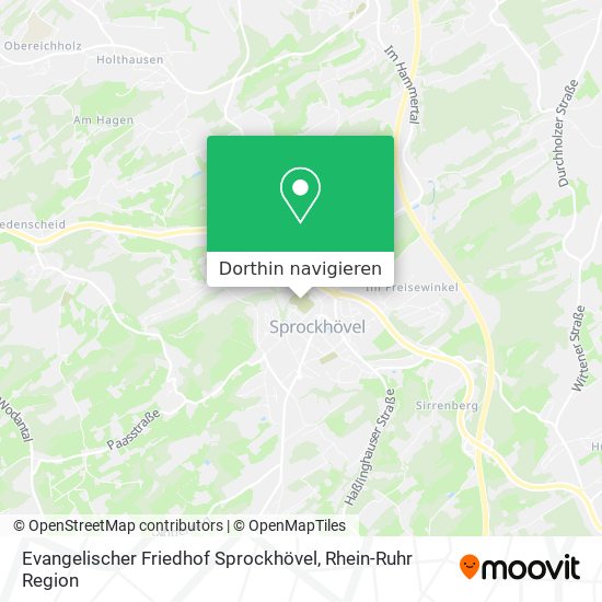 Evangelischer Friedhof Sprockhövel Karte