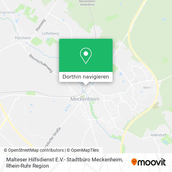 Malteser Hilfsdienst E.V.- Stadtbüro Meckenheim Karte