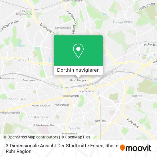 3 Dimensionale Ansicht Der Stadtmitte Essen Karte