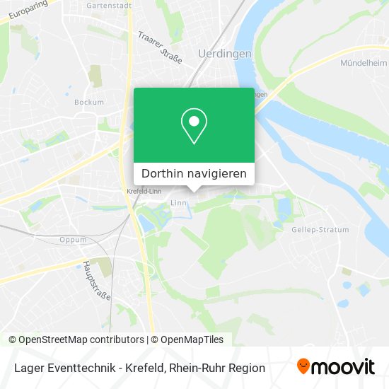 Lager Eventtechnik - Krefeld Karte