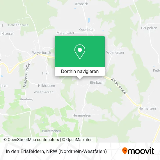 In den Erlsfeldern Karte