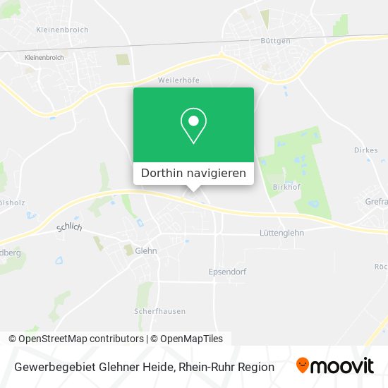 Gewerbegebiet Glehner Heide Karte