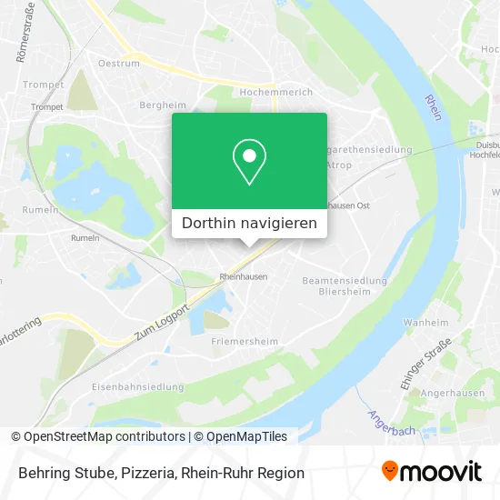 Behring Stube, Pizzeria Karte