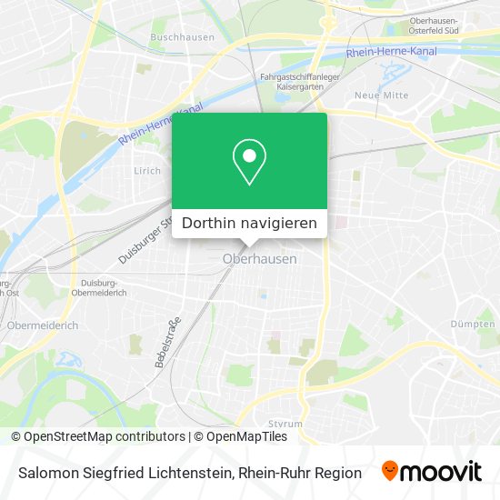 Salomon Siegfried Lichtenstein Karte