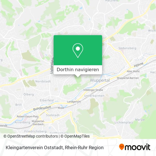 Kleingartenverein Oststadt Karte