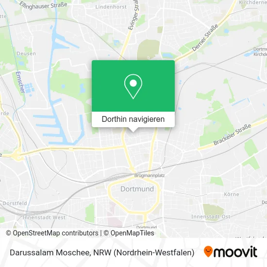 Darussalam Moschee Karte