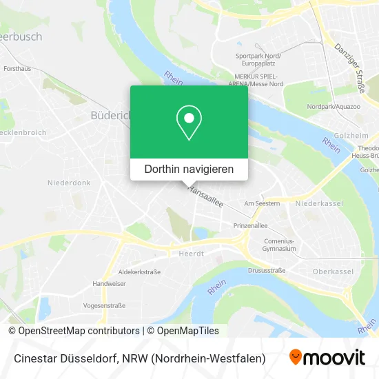 Cinestar Düsseldorf Karte