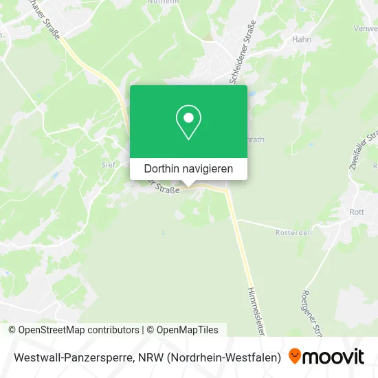 Westwall-Panzersperre Karte