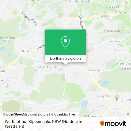 Wertstoffhof Kippemühle Karte