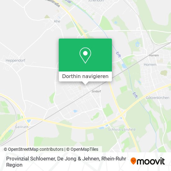 Provinzial Schloemer, De Jong & Jehnen Karte