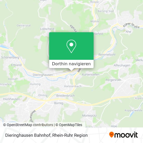 Dieringhausen Bahnhof Karte