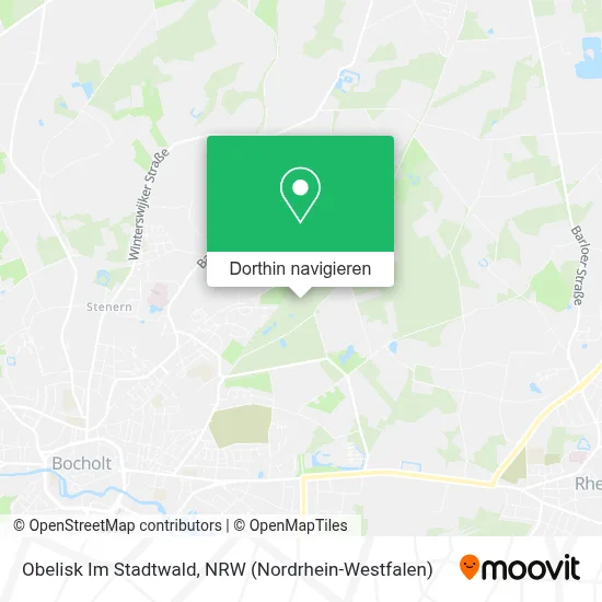 Obelisk Im Stadtwald Karte