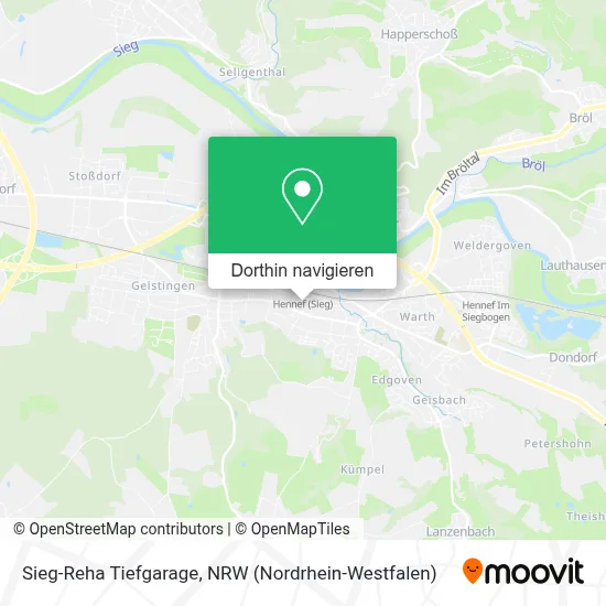 Sieg-Reha Tiefgarage Karte