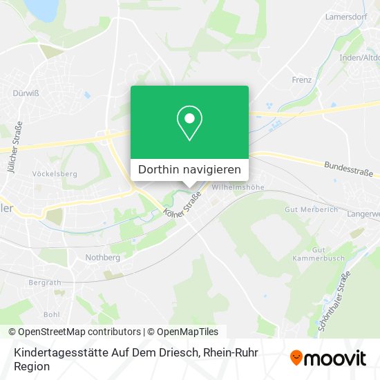 Kindertagesstätte Auf Dem Driesch Karte