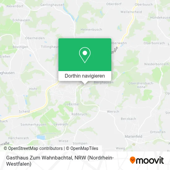 Gasthaus Zum Wahnbachtal Karte