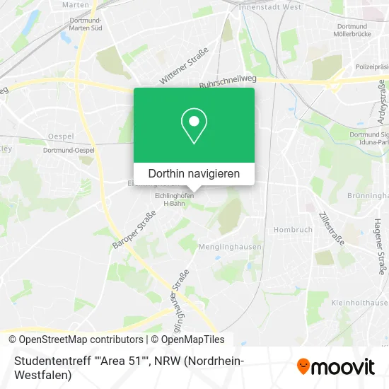 Studententreff ""Area 51"" Karte