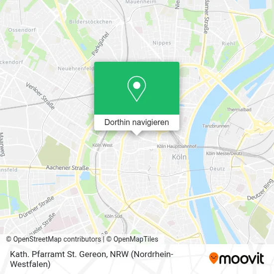 Kath. Pfarramt St. Gereon Karte