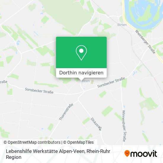 Lebenshilfe Werkstätte Alpen-Veen Karte