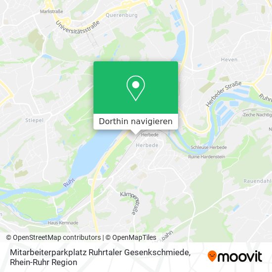 Mitarbeiterparkplatz Ruhrtaler Gesenkschmiede Karte