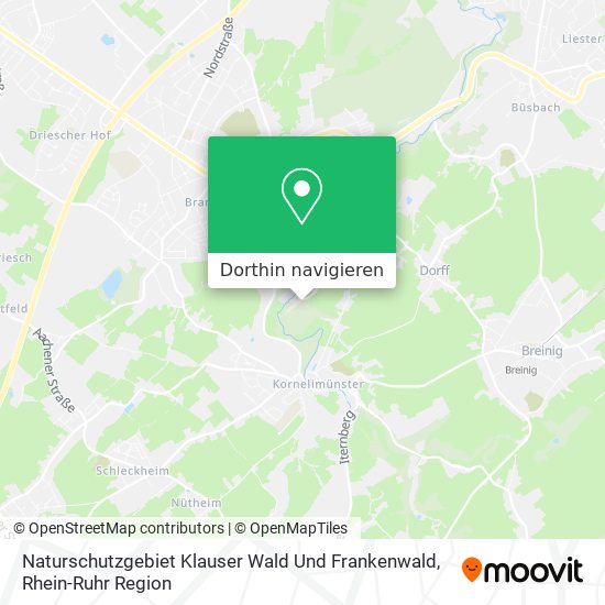 Naturschutzgebiet Klauser Wald Und Frankenwald Karte