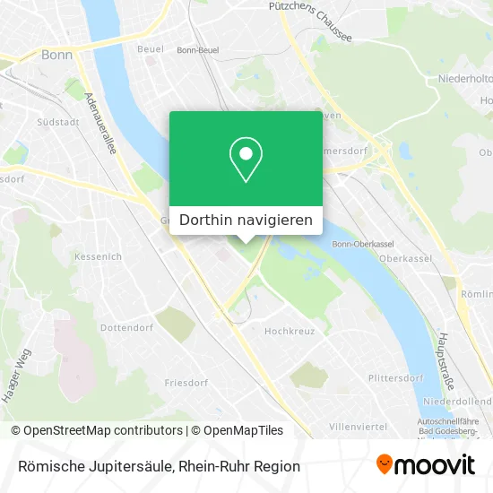 Römische Jupitersäule Karte