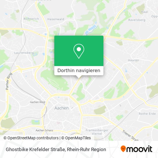 Ghostbike Krefelder Straße Karte