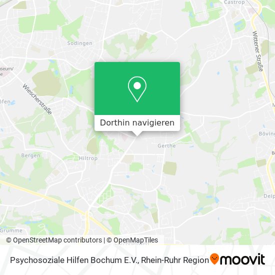 Psychosoziale Hilfen Bochum E.V. Karte