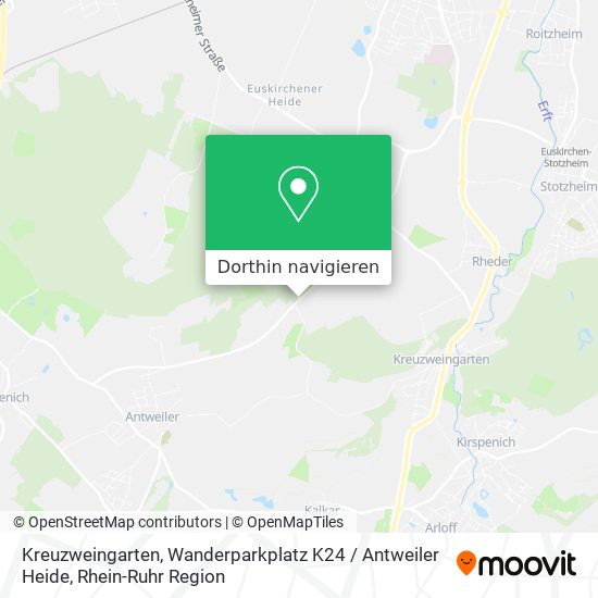 Kreuzweingarten, Wanderparkplatz K24 / Antweiler Heide Karte