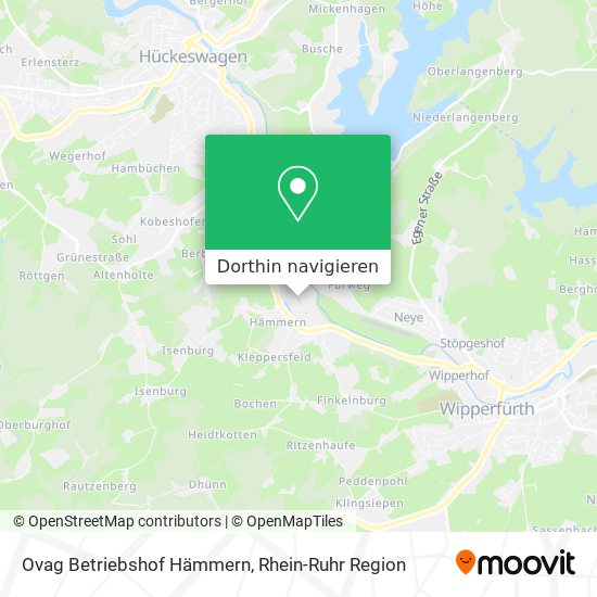 Ovag Betriebshof Hämmern Karte