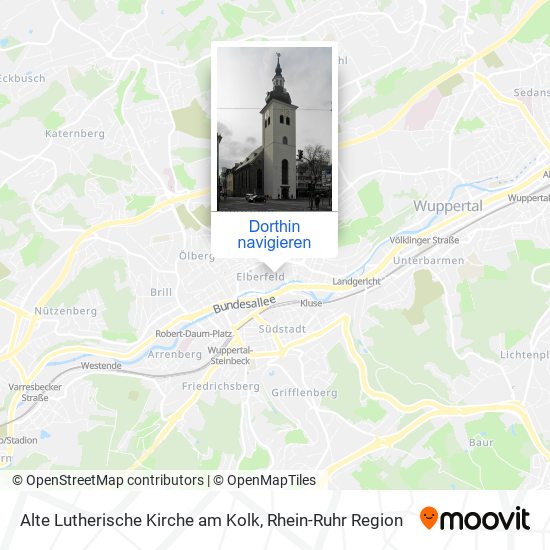 Alte Lutherische Kirche am Kolk Karte