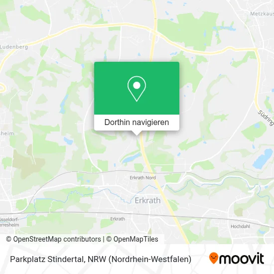 Parkplatz Stindertal Karte