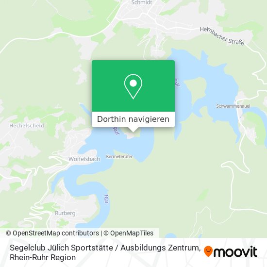 Segelclub Jülich Sportstätte / Ausbildungs Zentrum Karte