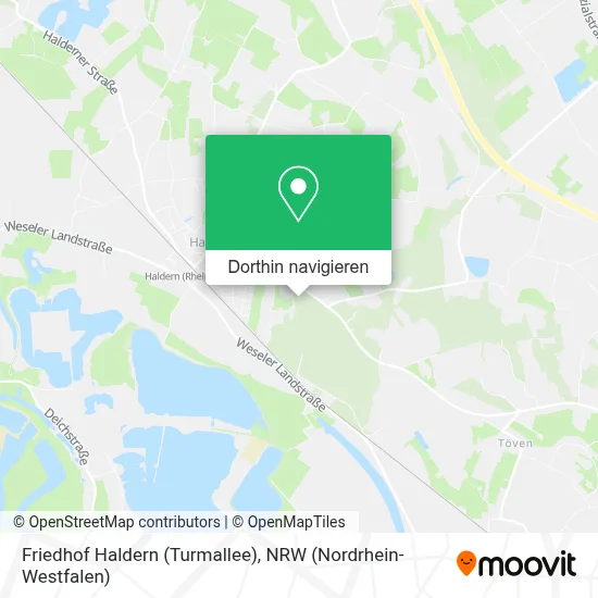 Friedhof Haldern (Turmallee) Karte