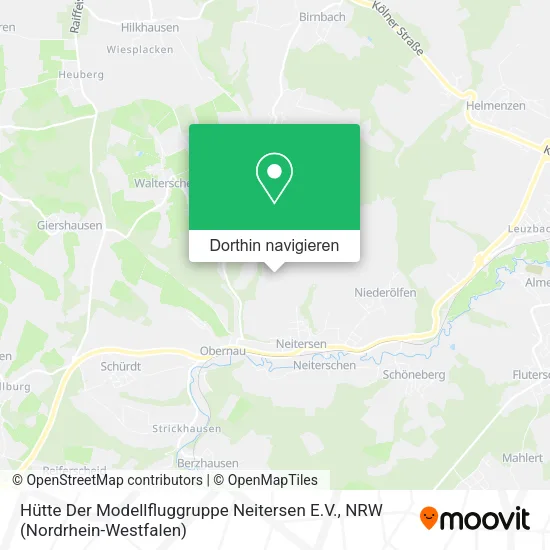Hütte Der Modellfluggruppe Neitersen E.V. Karte