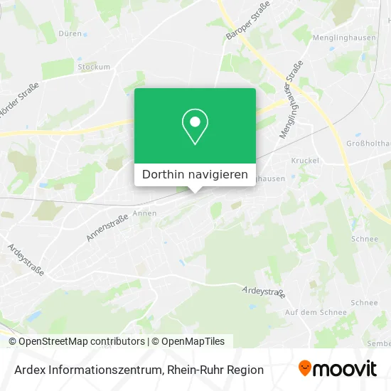 Ardex Informationszentrum Karte