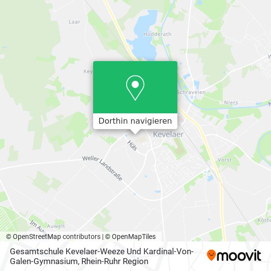 Gesamtschule Kevelaer-Weeze Und Kardinal-Von-Galen-Gymnasium Karte