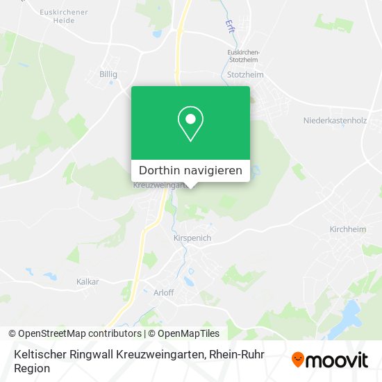 Keltischer Ringwall Kreuzweingarten Karte