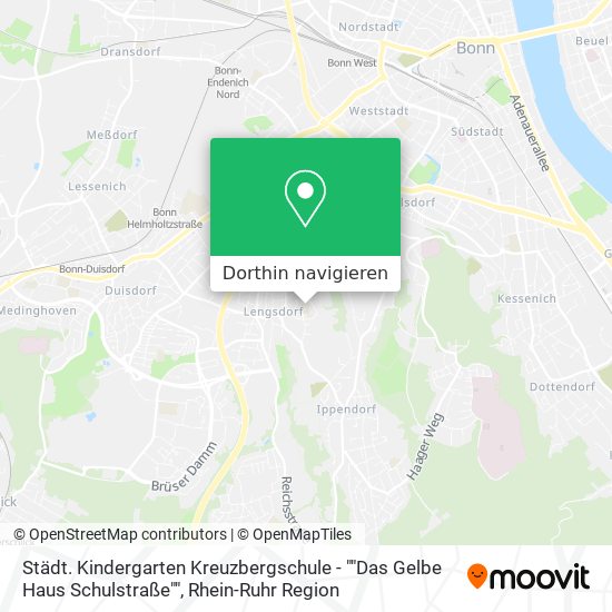 Städt. Kindergarten Kreuzbergschule - ""Das Gelbe Haus Schulstraße"" Karte
